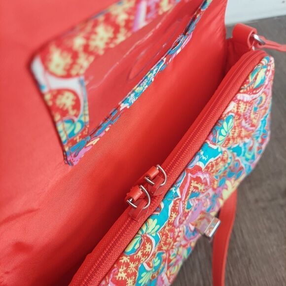 Vera Bradley Paisley in Paradise Turnlock Crossbody Bag - Picture 7 of 9